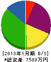 三晃土木 貸借対照表 2013年1月期