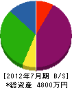 辻工務店 貸借対照表 2012年7月期