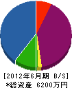 鶴田建設 貸借対照表 2012年6月期