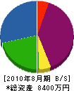 坂口緑地建設 貸借対照表 2010年8月期