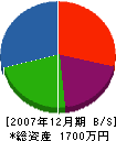 田中塗装 貸借対照表 2007年12月期