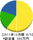 相良住宅設備 貸借対照表 2011年12月期 相良住宅設備 貸借対照表 2011年12月期