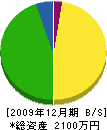片岡建設 貸借対照表 2009年12月期