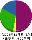 神木建設 貸借対照表 2009年12月期