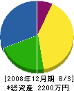 野田造園 貸借対照表 2008年12月期