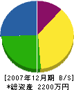 森井工務所 貸借対照表 2007年12月期
