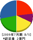 山徳砂利 貸借対照表 2009年7月期