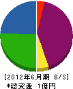 紀宝電設 貸借対照表 2012年6月期