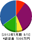 アクス京都 貸借対照表 2012年5月期