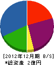 大川工務店 貸借対照表 2012年12月期