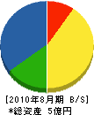 柳島寿々喜園 貸借対照表 2010年8月期