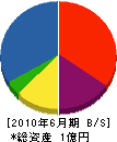小澤建設 貸借対照表 2010年6月期