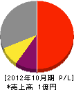 松本組 損益計算書 2012年10月期