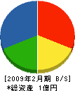 小野瀬工務店 貸借対照表 2009年2月期