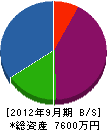 鈴木グリーン企画 貸借対照表 2012年9月期