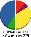 明彩工業 貸借対照表 2012年6月期