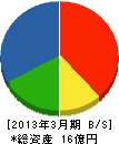 日東通信 貸借対照表 2013年3月期
