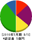 寿板硝子 貸借対照表 2010年5月期