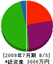 山進電工 貸借対照表 2009年7月期