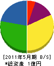 藤本組 貸借対照表 2011年5月期