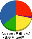 長濱興業 貸借対照表 2010年6月期