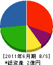 藤川土建 貸借対照表 2011年6月期