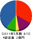 大澤工務店 貸借対照表 2011年5月期