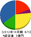 徳山建設 貸借対照表 2012年10月期