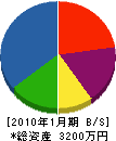 陽電社 貸借対照表 2010年1月期