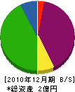岡本電気商会 貸借対照表 2010年12月期