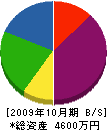 川畑建築 貸借対照表 2009年10月期