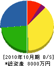 明和技建 貸借対照表 2010年10月期