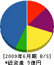 宇城組 貸借対照表 2009年6月期