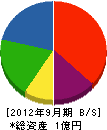 大坂塗装工業所 貸借対照表 2012年9月期