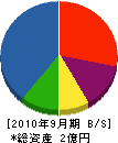 オキナ 貸借対照表 2010年9月期