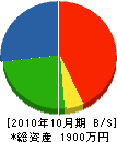 鎌田建設 貸借対照表 2010年10月期