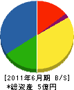 佐藤企業 貸借対照表 2011年6月期