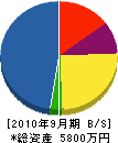 八丈島富士電化センター 貸借対照表 2010年9月期