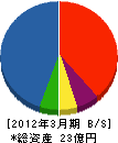 アクーズ会津 貸借対照表 2012年3月期