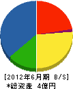 小笠原建設 貸借対照表 2012年6月期