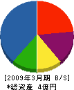 第一建興江島 貸借対照表 2009年3月期