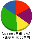 坂口組 貸借対照表 2011年3月期