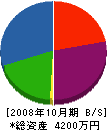 鈴木建設 貸借対照表 2008年10月期