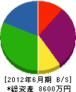 舞鶴工業 貸借対照表 2012年6月期