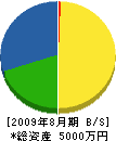 ヤマト通信設備 貸借対照表 2009年8月期