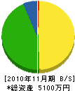 阪井末興業 貸借対照表 2010年11月期
