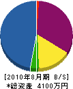 新・陽 貸借対照表 2010年8月期