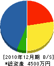 平松工業 貸借対照表 2010年12月期