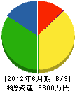 浜田建設 貸借対照表 2012年6月期