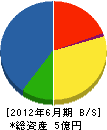 多田組 貸借対照表 2012年6月期